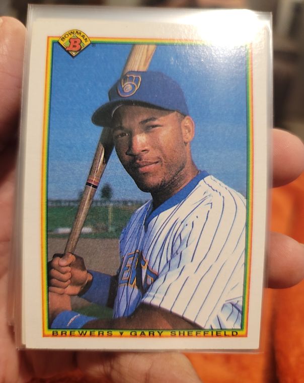 1990 Bowman #391 Gary Sheffield Milwaukee Brewers — front