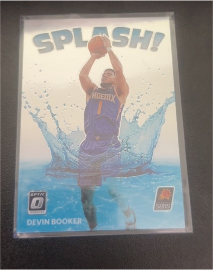 2022-23 Donruss Optic #12 Devin Booker Splash! Suns — front