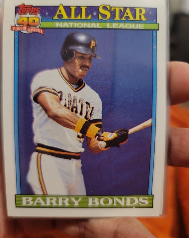 1991 Topps #401 Barry Bonds — front