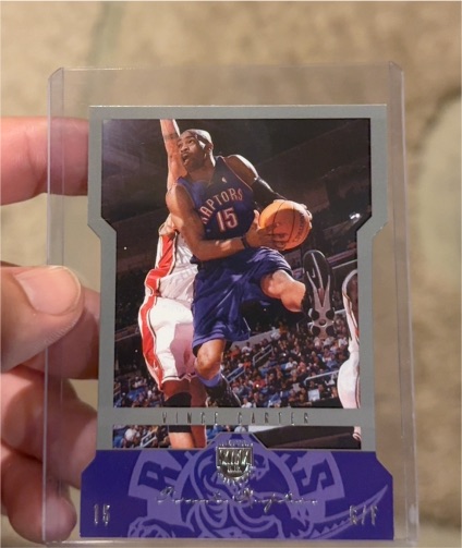 2004-05 SkyBox Limited Edition Die-Cut #2 Vince Carter — front