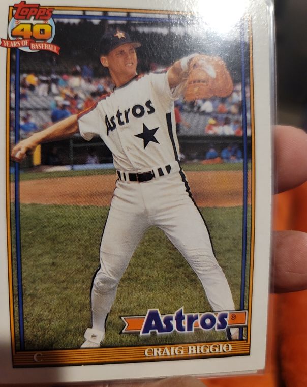 1991 Topps #565 Craig Biggio Houston Astros — front