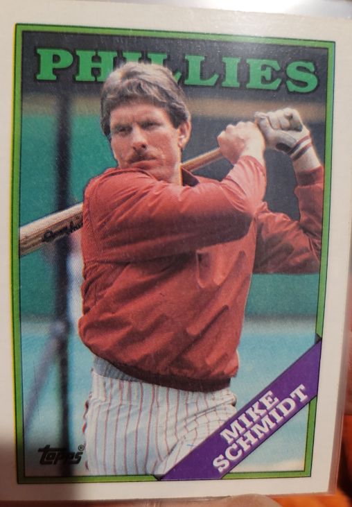 1988 Topps #600 Mike Schmidt — front
