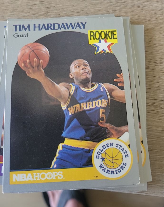 1990-91 NBA Hoops #113 Tim Hardaway — front