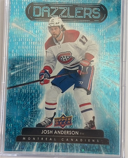 2022-23 Upper Deck Series 1 Dazzlers Blue #DZ-4 Josh Anderson — front
