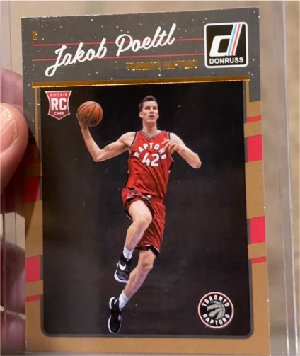 2016-17 Panini Donruss #159 Jakob Poeltl Rookie Card — front