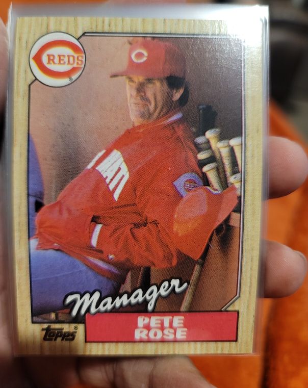 1987 Topps #393 Pete Rose Manager — front