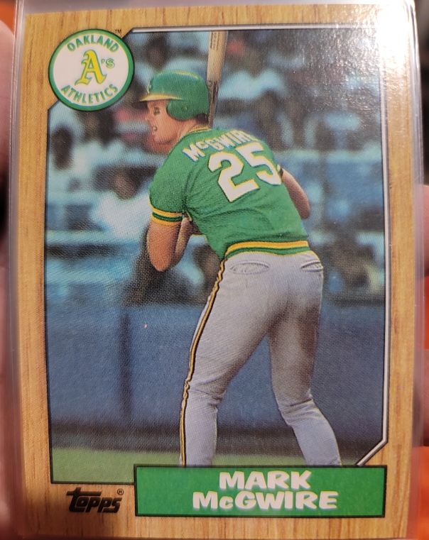 1987 Topps #366 Mark McGwire — front