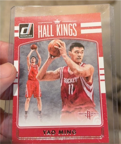 2016-17 Donruss #3 Yao Ming Hall Kings Houston Rockets — front