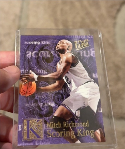 1996-97 Fleer Ultra #20 Mitch Richmond Scoring King — front