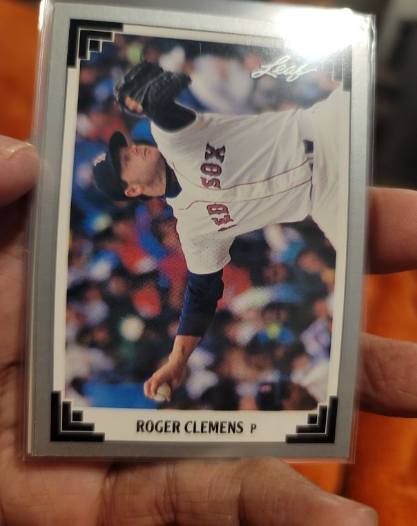 1991 Leaf #488 Roger Clemens — front