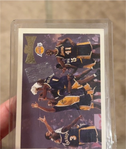 1996 Topps #41 Los Angeles Lakers Team Card — front