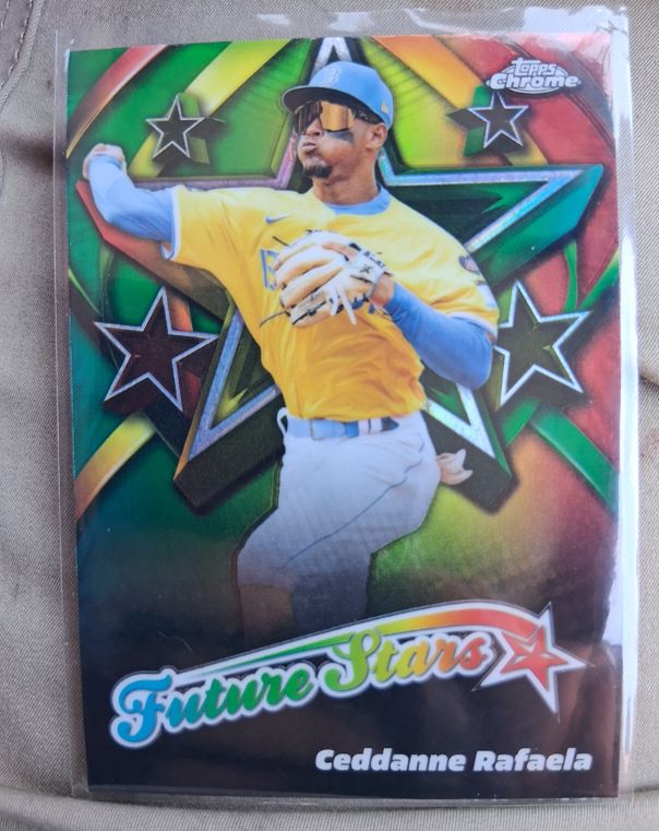 2025 Topps Chrome #FS-11 Ceddanne Rafaela Future Stars Boston Red Sox — front