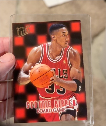 1996-97 Fleer Ultra Board Game Scottie Pippen — front