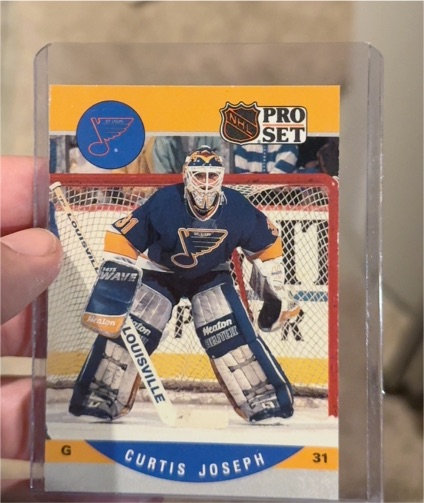 1990-91 Pro Set #638 Curtis Joseph — front