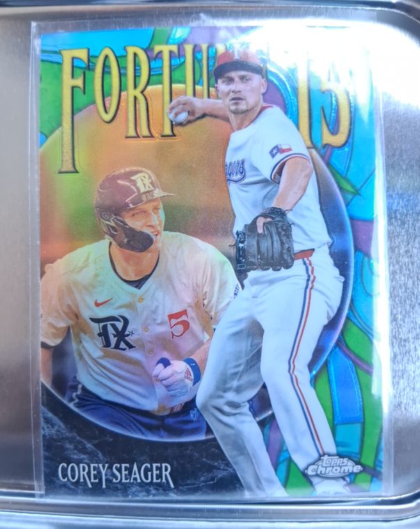 2025 Topps Chrome Fortune 15 #F15-15 Corey Seager — front