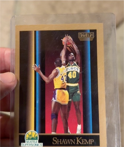 1990 Skybox #268 Shawn Kemp Rookie — front