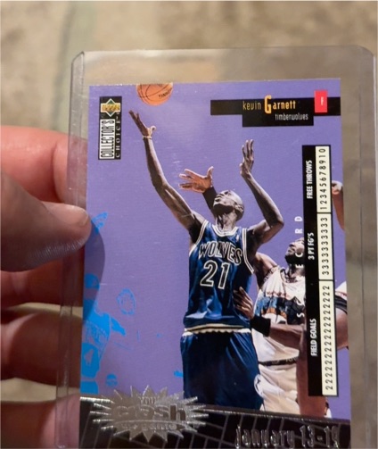 1996-97 Upper Deck Collector's Choice #C16 Kevin Garnett Crash the Game — front