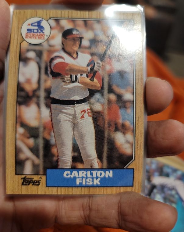1987 Topps #756 Carlton Fisk — front