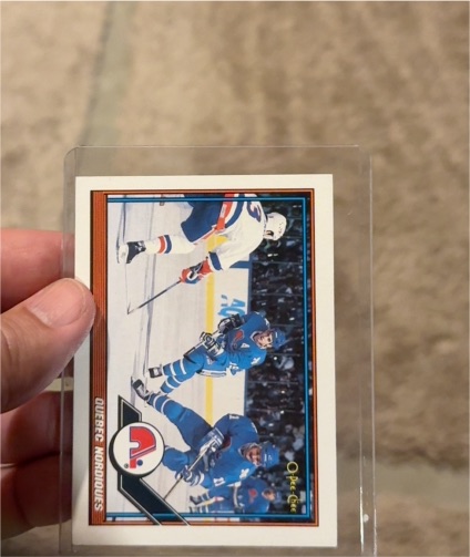 1991-92 O-Pee-Chee #96 Quebec Nordiques — front