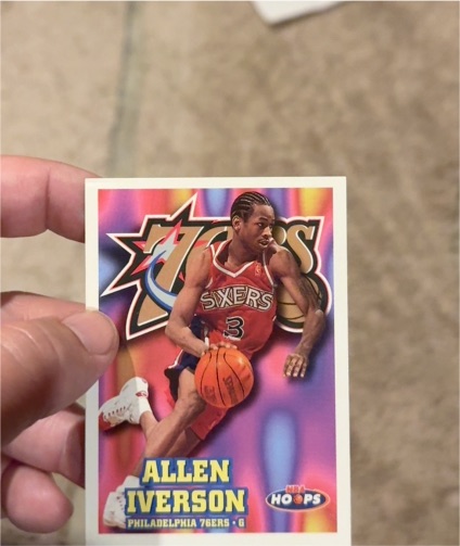 1997-98 Hoops #114 Allen Iverson — front