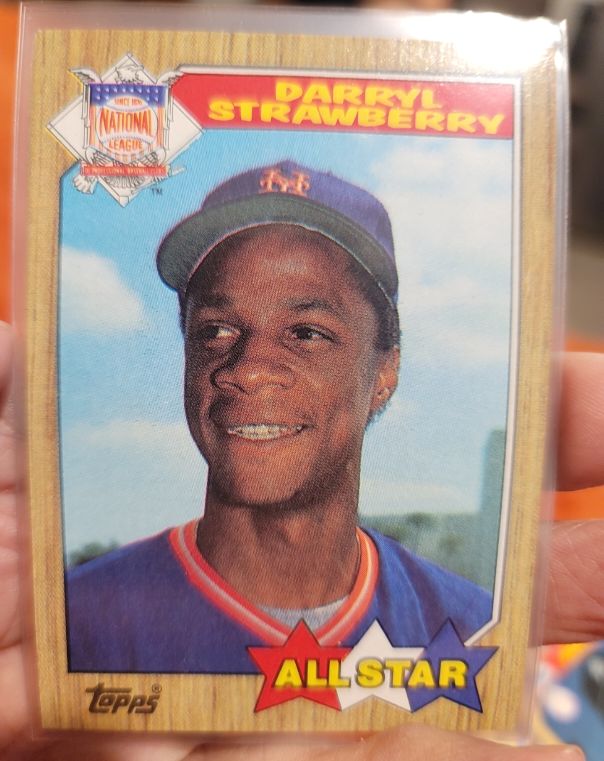 1987 Topps #601 Darryl Strawberry — front