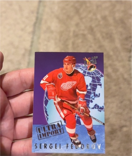1992-93 Fleer Ultra #3 Sergei Fedorov Ultra Imports — front