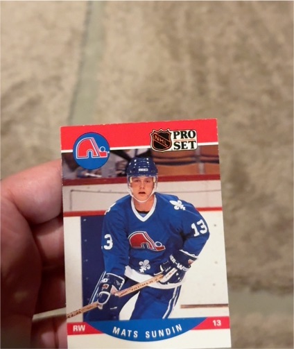 1990 Pro Set #636 Mats Sundin — front