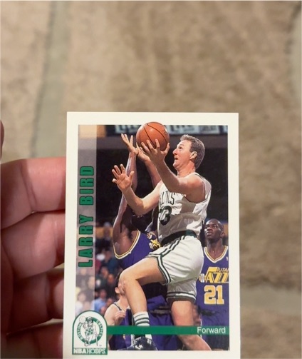 1992-93 NBA Hoops #10 Larry Bird — front