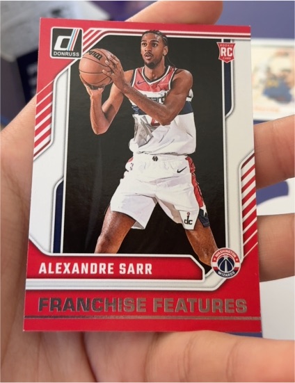 2024-25 Panini Donruss #30 Alexandre Sarr Franchise Features RC — front
