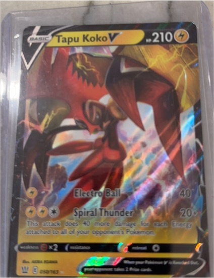 2021 Pokémon TCG Sword & Shield Battle Styles #050 Tapu Koko V — front