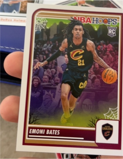 2023-24 Panini NBA Hoops Haunted Hoops #74 Emoni Bates — front