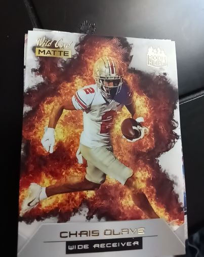 2022 Wild Card Matte Rookie Heat #RH-7 Chris Olave — front