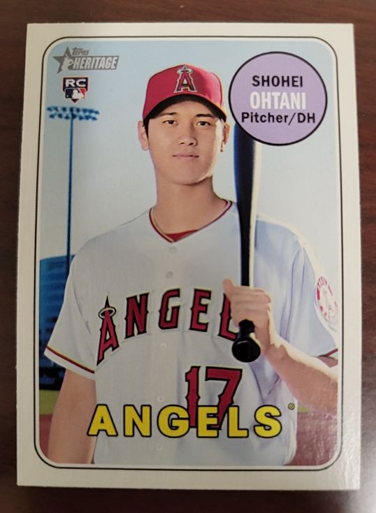 2018 Topps Heritage #600 Shohei Ohtani — front