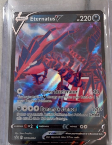 2020 Pokémon TCG Sword & Shield Black Star Promo #SWSH064 Eternatus V — front