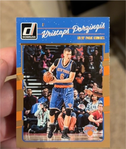 2016-17 Donruss #60 Kristaps Porzingis — front