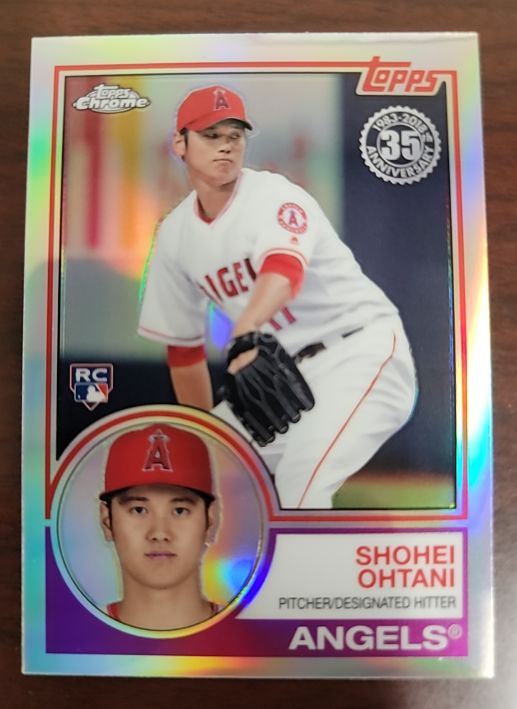 2018 Topps Chrome #83T-6 Shohei Ohtani — front