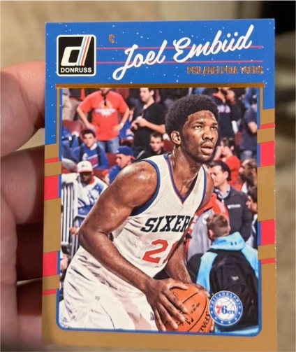 2016-17 Donruss #1 Joel Embiid — front