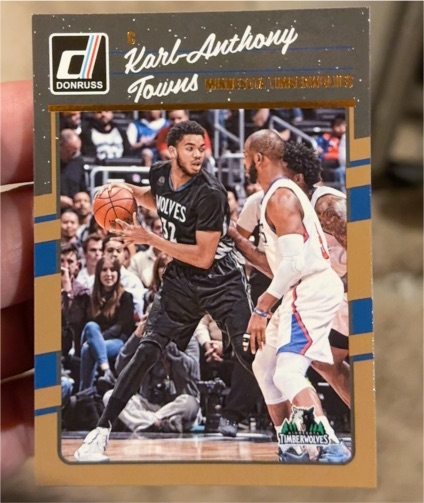 2016-17 Donruss #128 Karl-Anthony Towns — front