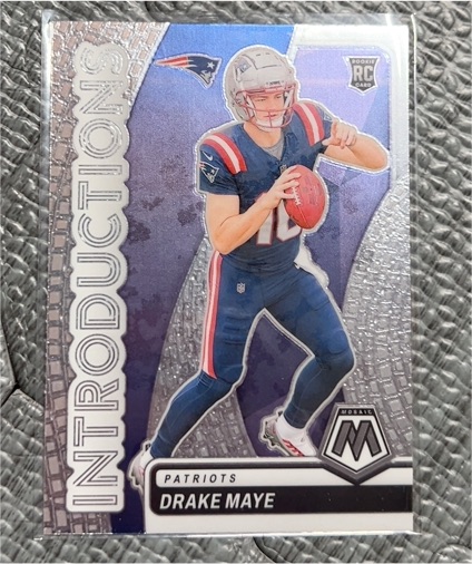 2024 Panini Mosaic #1 Drake Maye Introductions Rookie — front