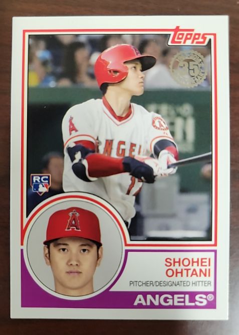 2018 Topps #83-1 Shohei Ohtani Rookie (35 Year Ann) Angels — front
