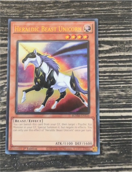 2021 Yugioh Battles of Legend: Monster Mayhem #BLMM-EN116 Heraldic Beast Unicorn — front
