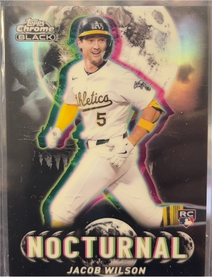 2025 Topps Chrome Black Jacob Wilson Nocturnal — front