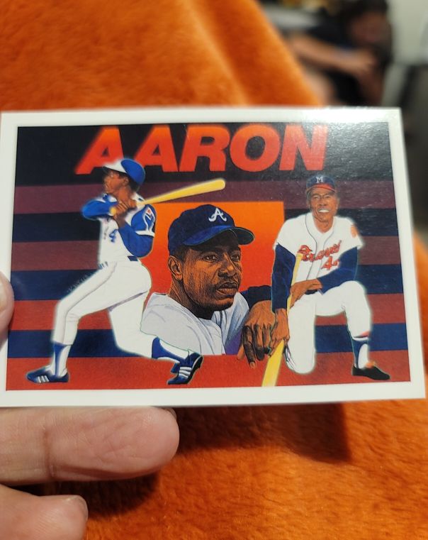1991 Upper Deck Baseball Heroes #27 Hank Aaron — front