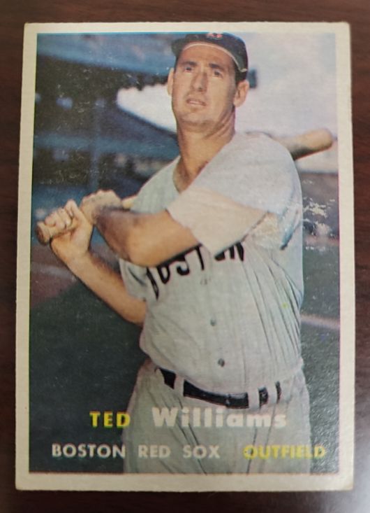 1957 Topps #1 Ted Williams — front