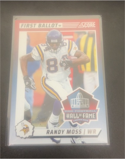 2024 Score First Ballot #6 Randy Moss — front