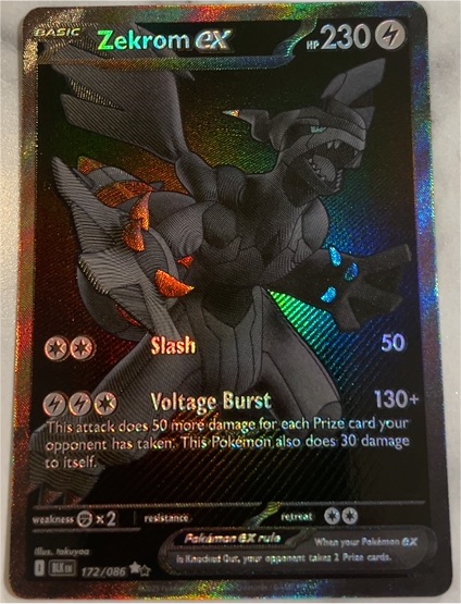 2025 Pokémon #172 Zekrom ex — front