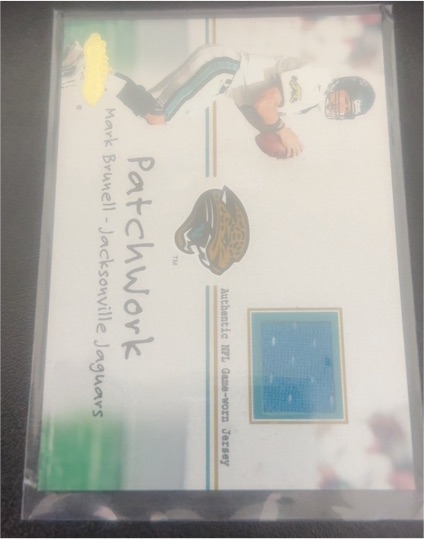 2001 Fleer Showcase Patchwork #5 Mark Brunell — front