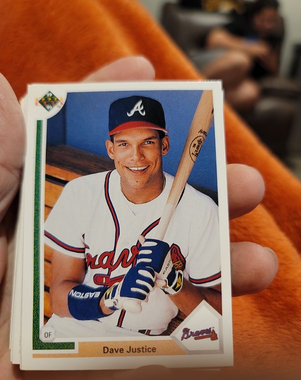 1991 Upper Deck #363 Dave Justice Atlanta Braves — front