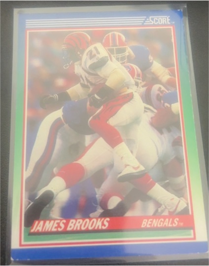 1990 Score #19 James Brooks — front
