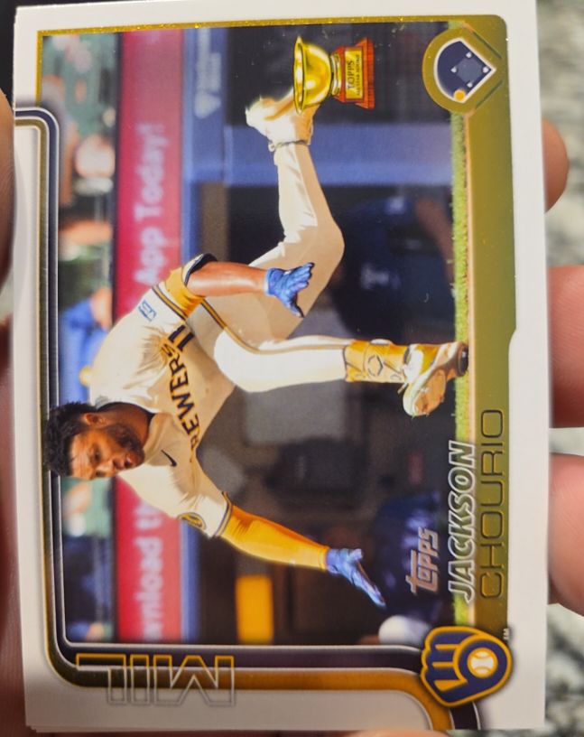 2025 Topps Series 2 #376 Jackson Chourio — front